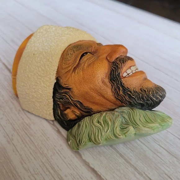 Himalayan Bossons Chalkware  Wall Hanging Head - Picture 3 of 9